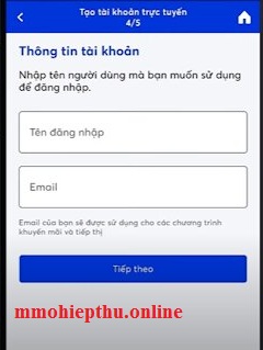 Mở tài khoản MB