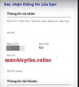 Mở tài khoản MB